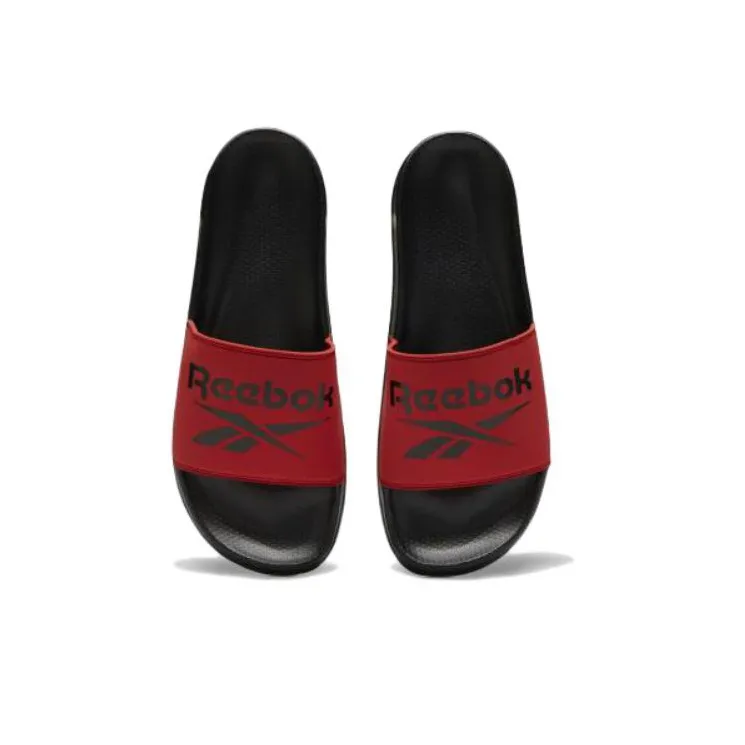 Reebok Fulgere Slide Quiet Abrasion-Resistant Slide Slippers Men's Red Black-4