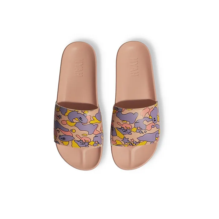 BAPE A BATHING APE Hayn Slide Pink Sta Camo-2