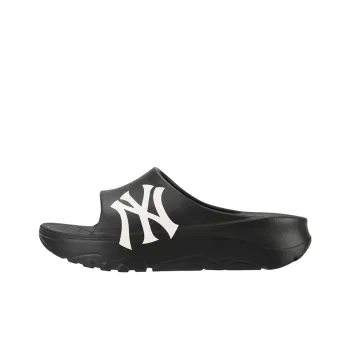 MLB Slipper Rubber Sole Slip Resistant Slide Slippers Unisex Black