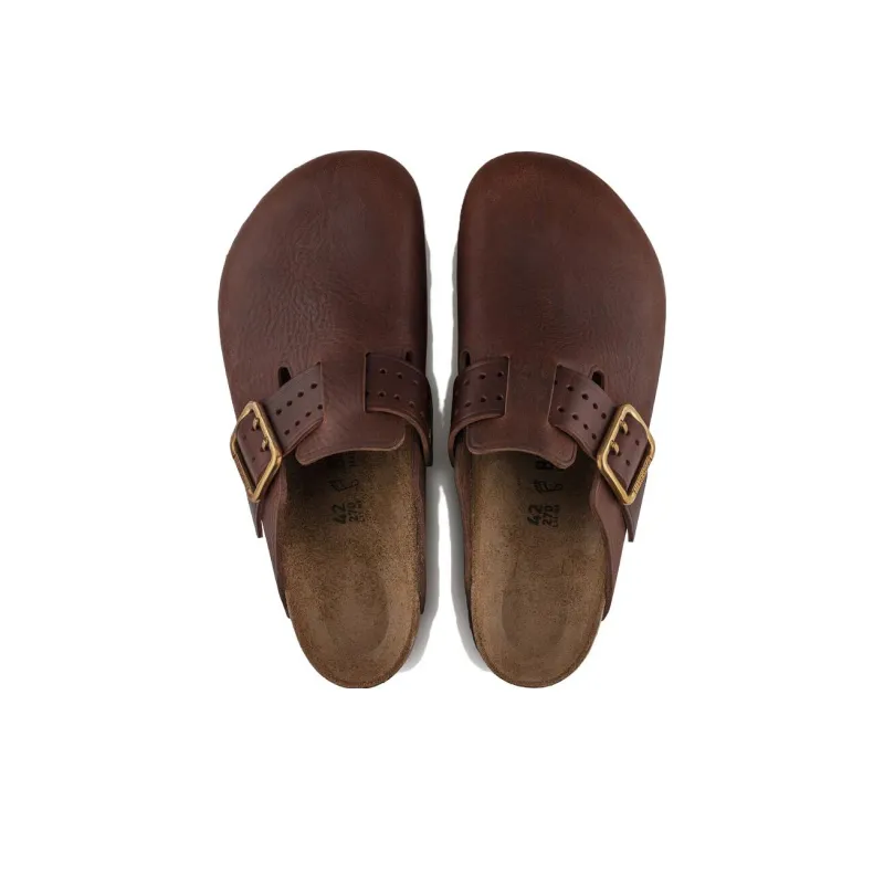 Birkenstock Boston Bold Leather Roast Brown-3