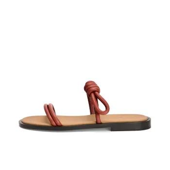 LOEWE Flamenco Slide Slippers Women's Red