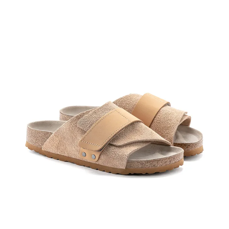 Birkenstock Kyoto Nubuck Suede Sandals 'Clay'-3