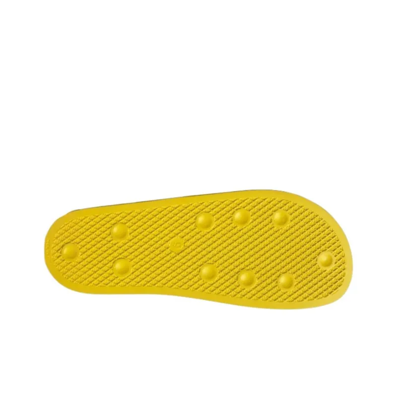Adidas Adilette Slides Team Yellow Green Off White-4