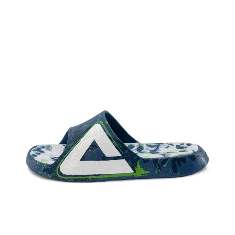 PEAK x UZIS Slide Slippers Men's Port Blue Socks Gift Box Set-1