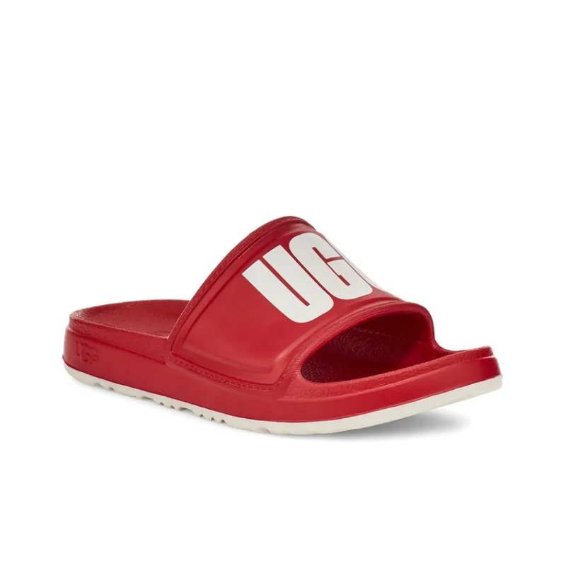 UGG Rubber Sole Slide Slippers Women's Samba Red-2