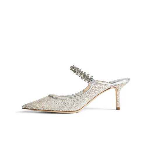 Jimmy Choo Bing 65mm Glitter Mules