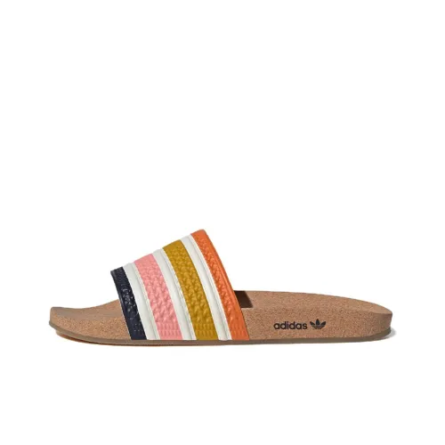 Adidas Adilette Slide 'Cork - Legend Ink Orange'