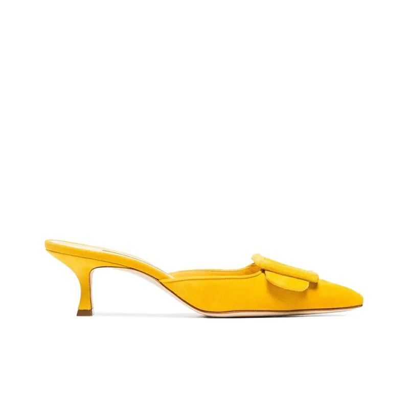 MANOLO BLAHNIK High Heels Women's Yellow-1