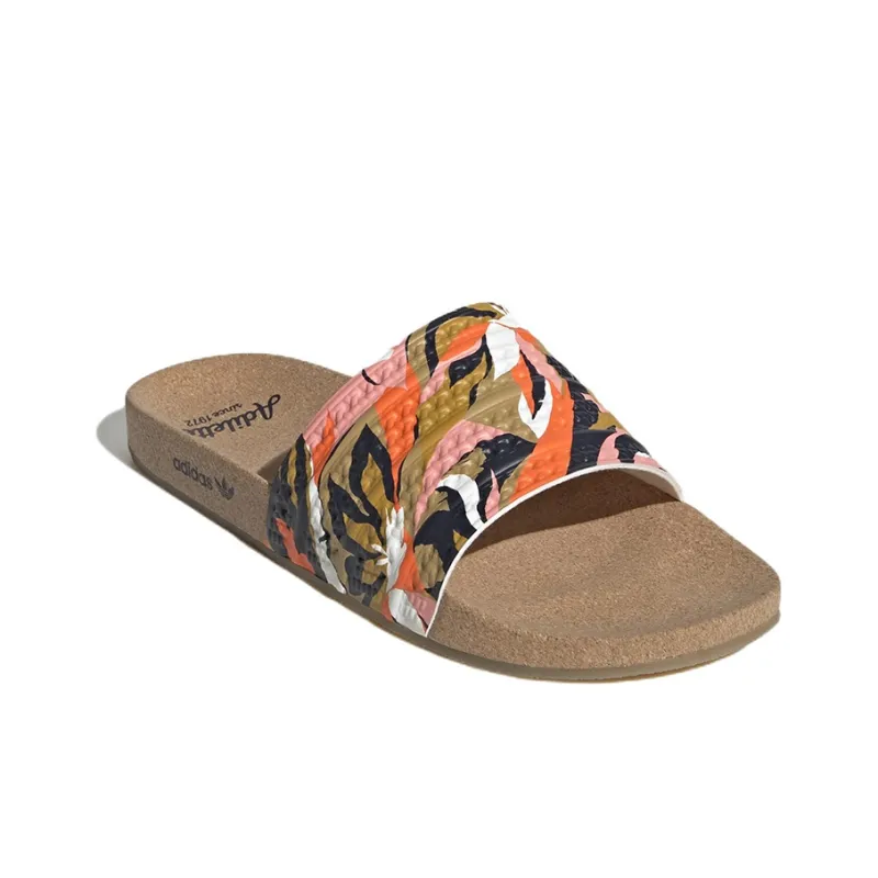 Adidas Adilette Cork Slides Legend Ink Orange-2