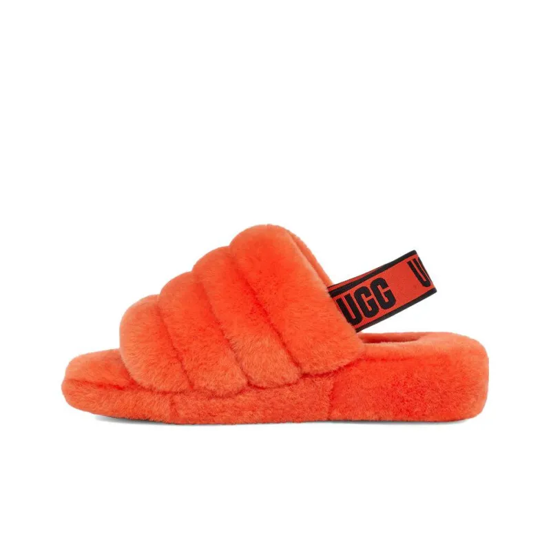 UGG FLUFF YEAH Slippers Women's Orange-0