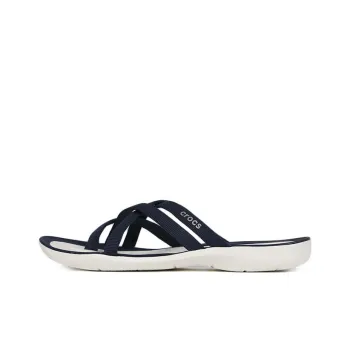 Crocs Beach & Pool SlidesSlippers 'Dark Blue White' Women's