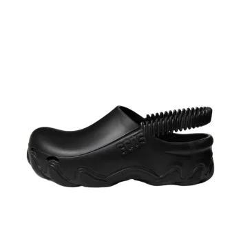 GCDS Embossed-logo Slingback Clogs