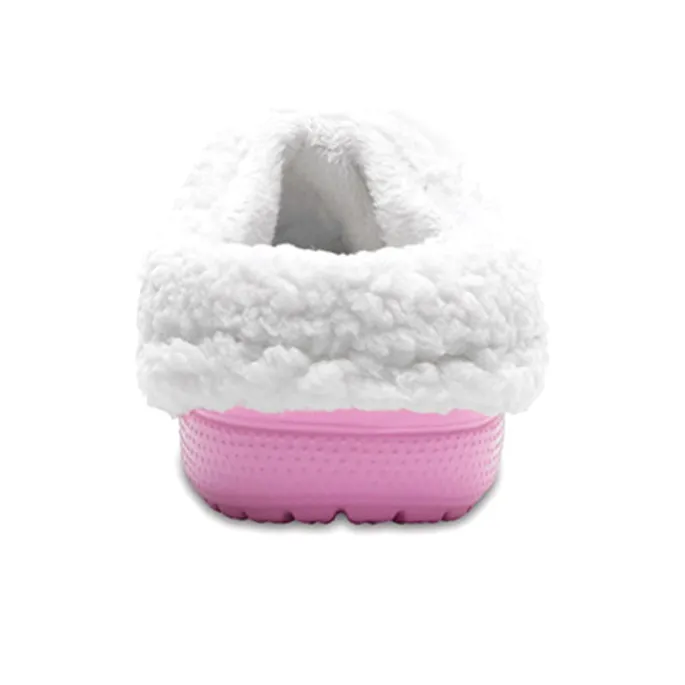 Crocs Mommoth Evo Clog Lightweight Wear resistant Stay Warm Sports Slippers Pink-4