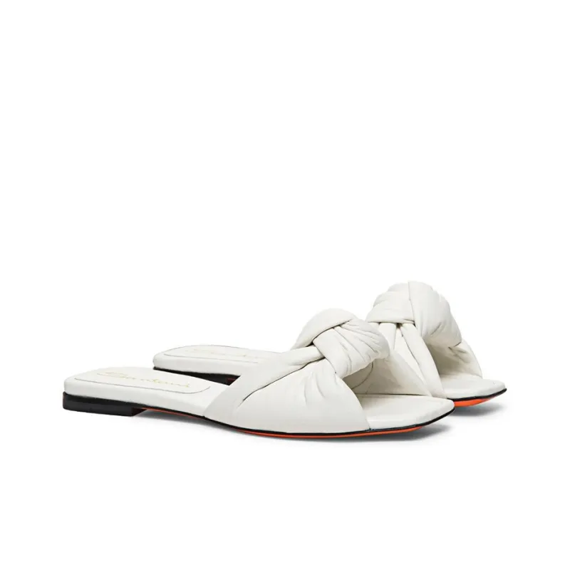 Santoni Square toe Leather Sandals-2