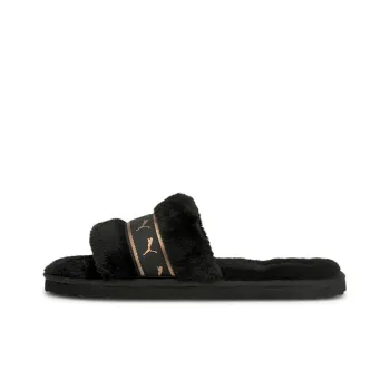 Puma Women's Fluff Remix Slide 'Black Rose Gold'