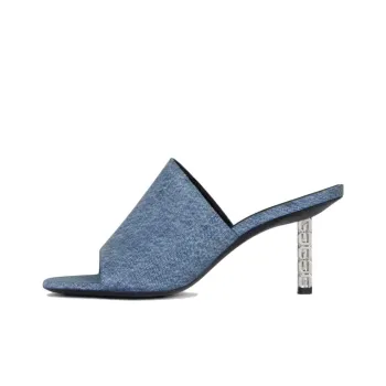 Givenchy G Cube 90mm Denim Mules