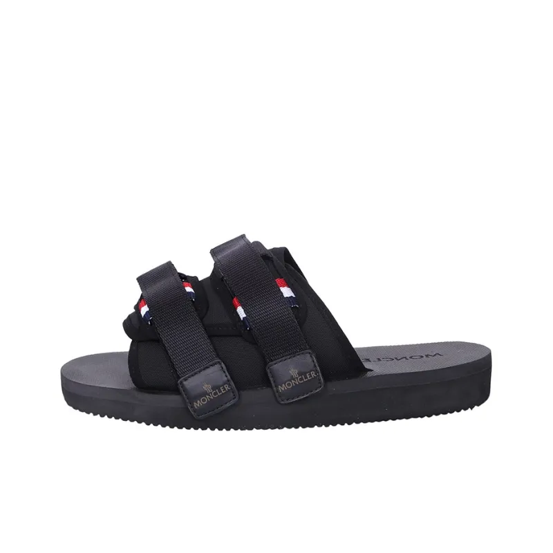 Moncler Logo Patch Slidework Sandals-0