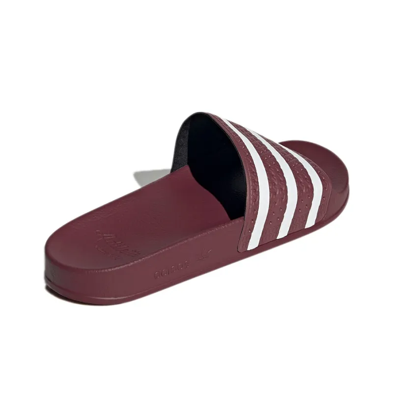 Adidas Adilette Slides 'Quiet Crimson'-3
