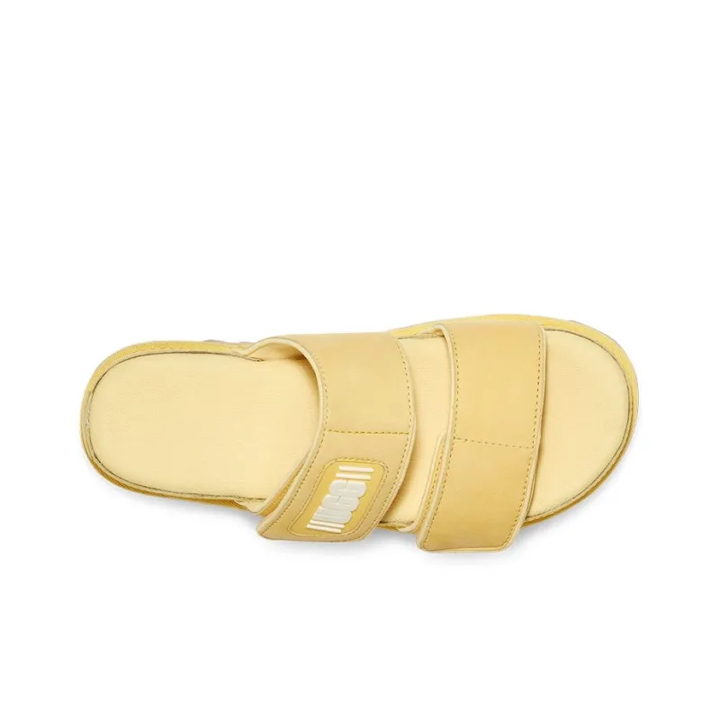 UGG Rubber Sole Slide Slippers Women's Banana Cream Color-4