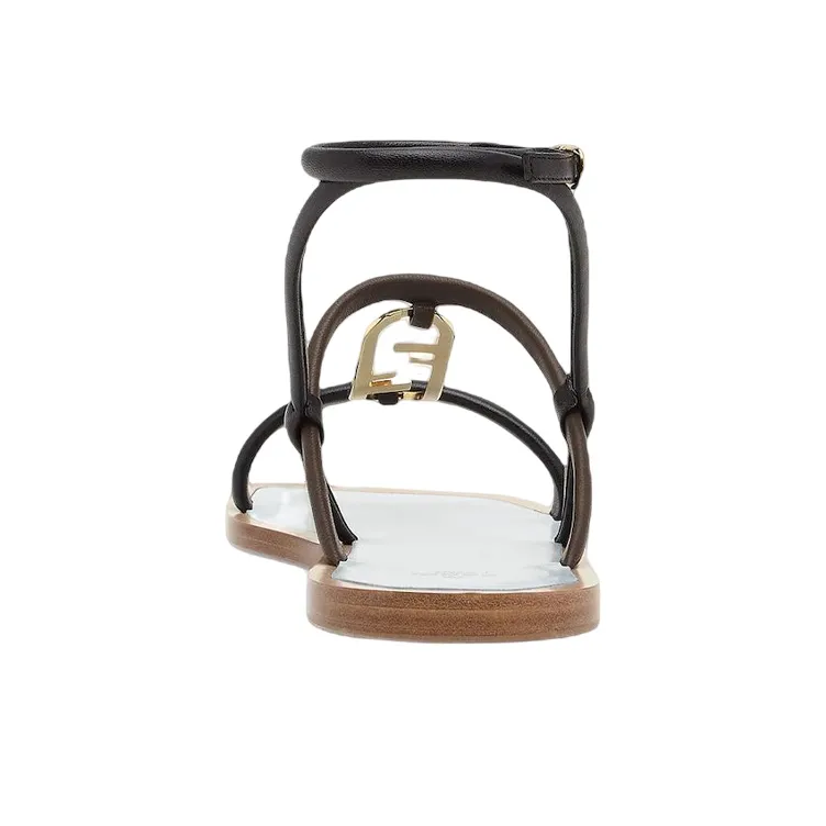 FENDI Strap Sandals Women's Black-4