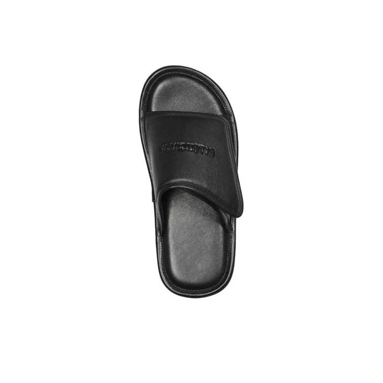 Balenciaga Home Small Cowhide Black Slippers-4