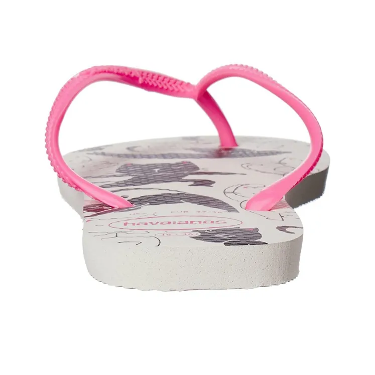 Havaianas HAVINA SlimPets Stylish Sandals Unisex White Pink-4