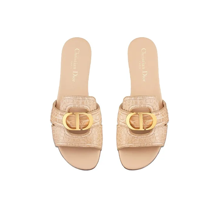 DIOR 30 Montaigne Slide Slippers Women's Cream-3