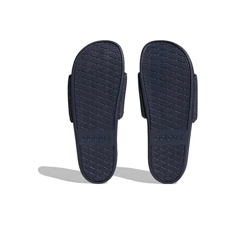 Adidas Adilette Comfort Slides Shadow Navy Preloved Yellow-5