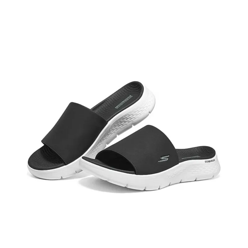Skechers ON THE GO EVA Rubber Sole Slip Resistant Abrasion Resistant Slide Slippers Men's Black White-2