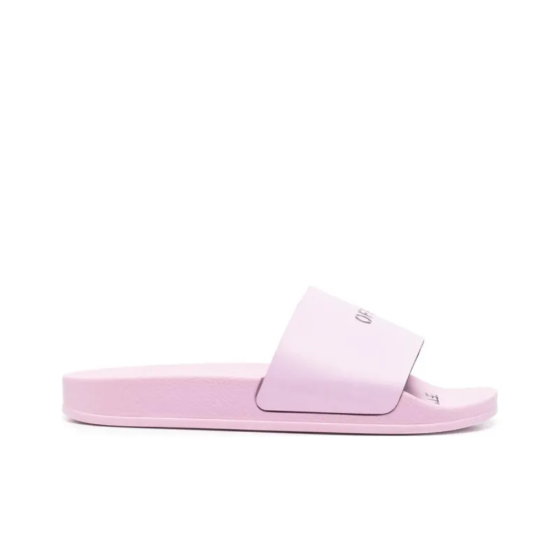 OFF WHITE Off Stamp Slide Lilac Black Women's-1