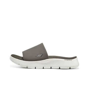 Skechers Go Walk Fle Slip Resistant Slide Slippers Men's Umber