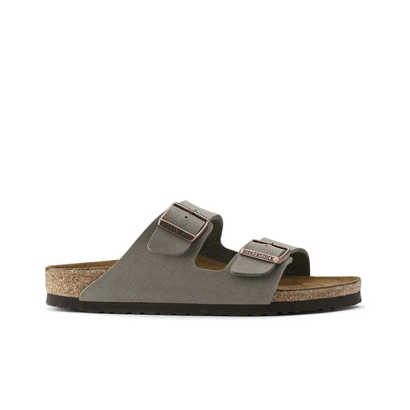 Birkenstock Arizona Birko Flor Birkibuc Sandals 'Stone'-1