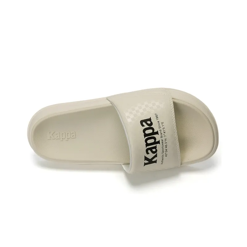 Kappa Slide Slippers Unisex Ecru Gray-5