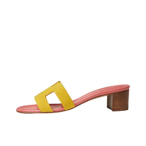 HERMES Slide Slippers Women's Yellow
