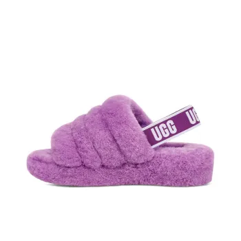 UGG FLUFF YEAH Fuzzy Slippers Women's Purple