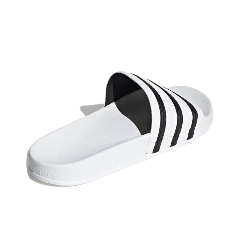 Adidas Adilette White Core Black White-3