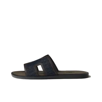 HERMES Izmir Quiet Slide Slippers Men's Blue