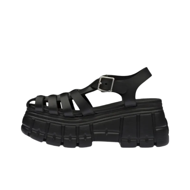 MIU MIU Flatform Caged Sandals-0