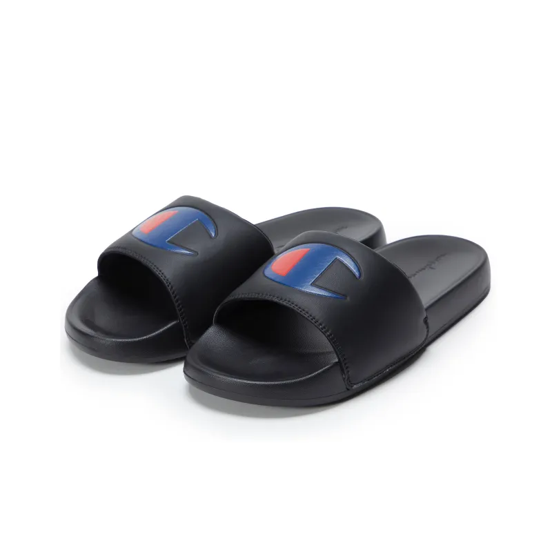 Champion Campus Sports Slippers Unisex Black-1