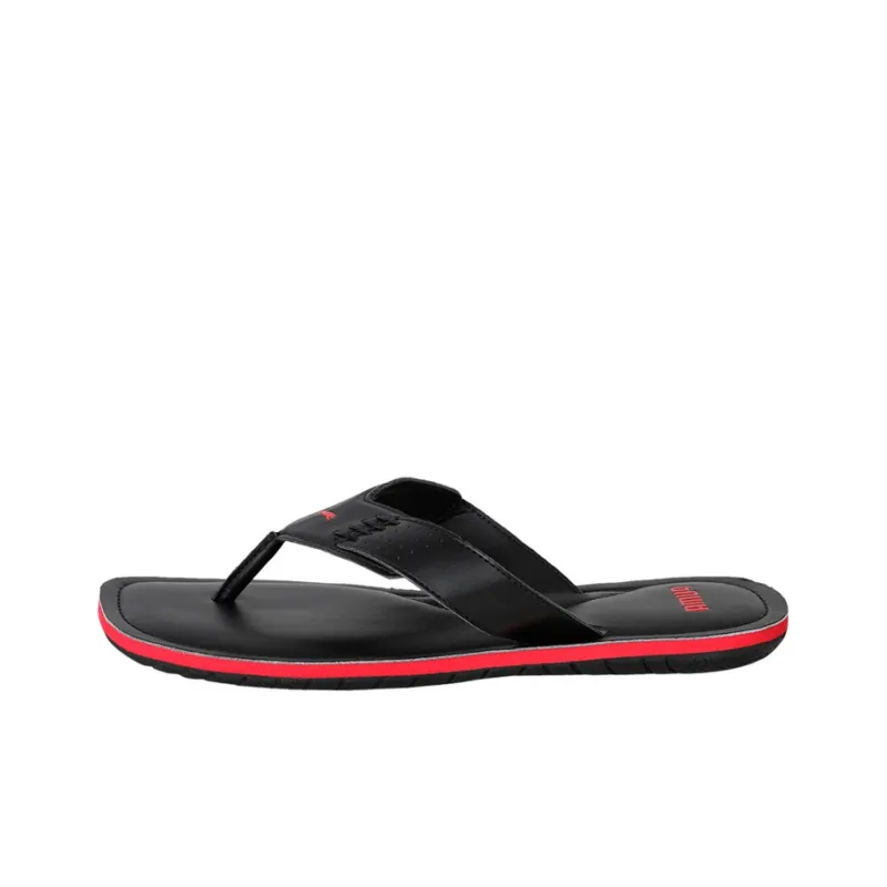 PUMA Caper Nu Idp Slide Slippers Men's Black Red-0