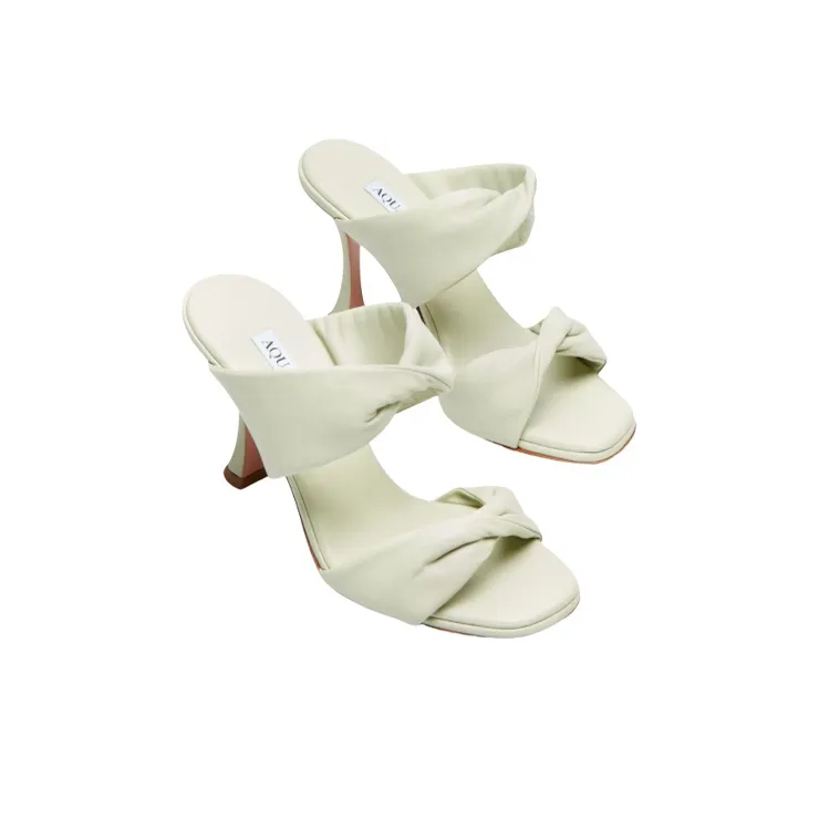 AQUAZZURA Slide Slippers Women's Grass Green-2