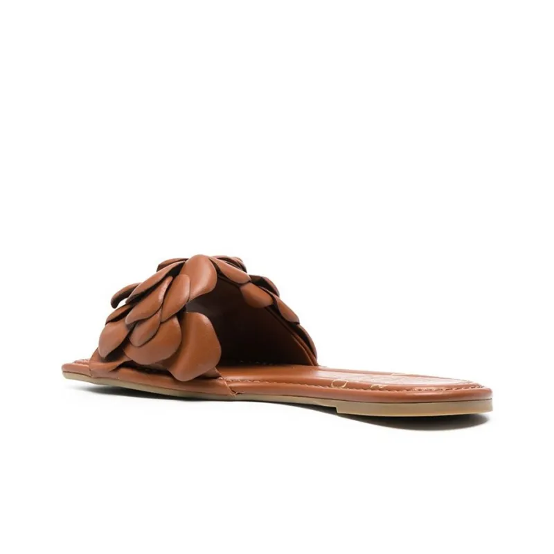 Valentino Atelier Slip-Resistant Slide Slippers Women's Brown-3