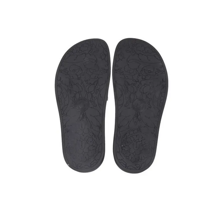 VERSACE La Greca Chain Slides Black-4