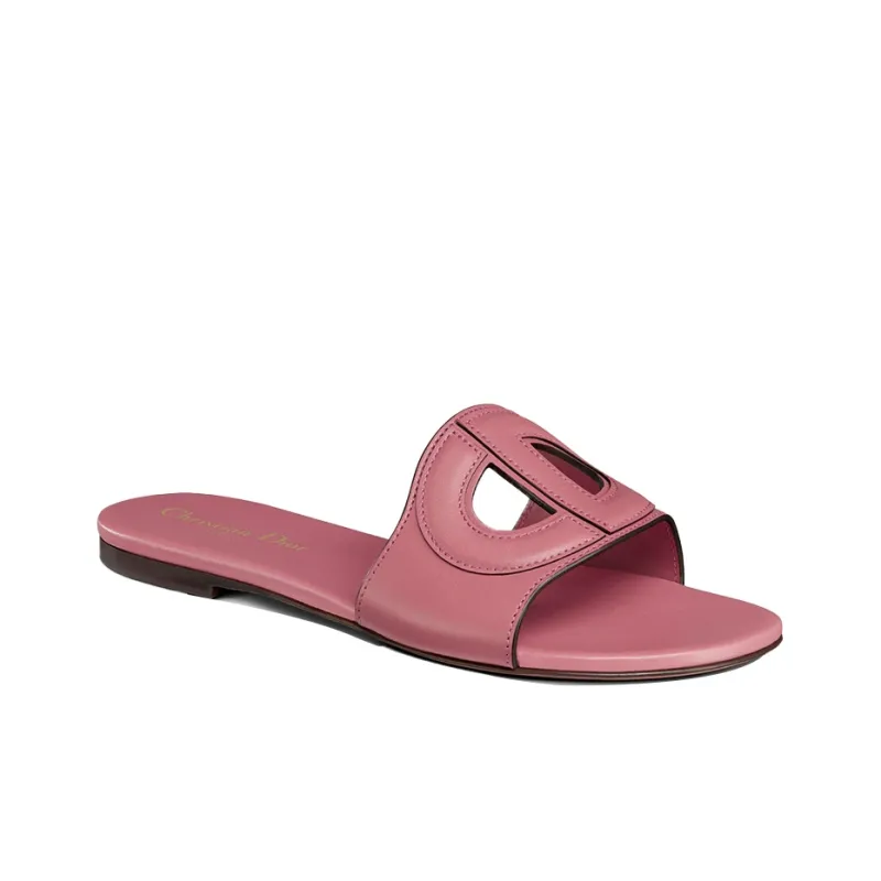 DIOR D-Club Slide Slippers Women's Pastel Pink-2