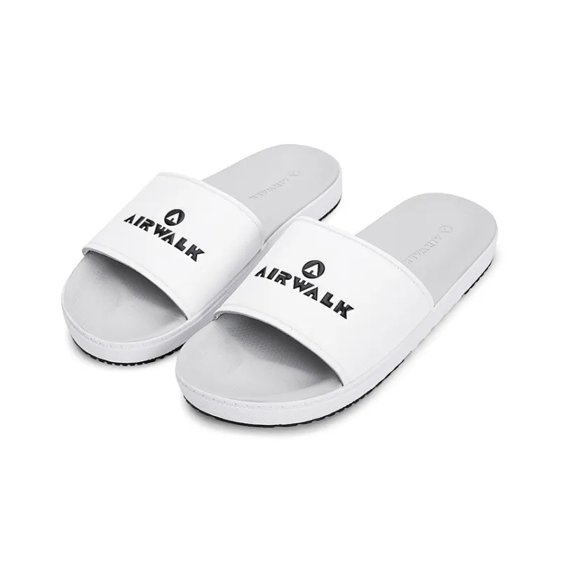 Airwalk Slide Slippers Men White-4
