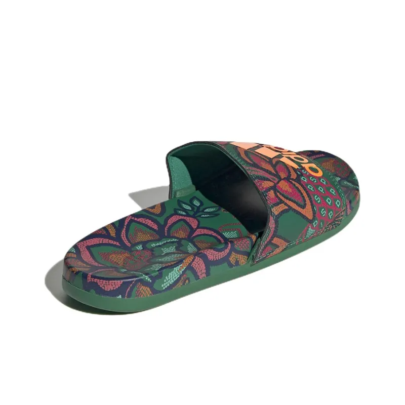 Adidas Adilette Comfort Slide 'Floral Bold Green' Women's-3