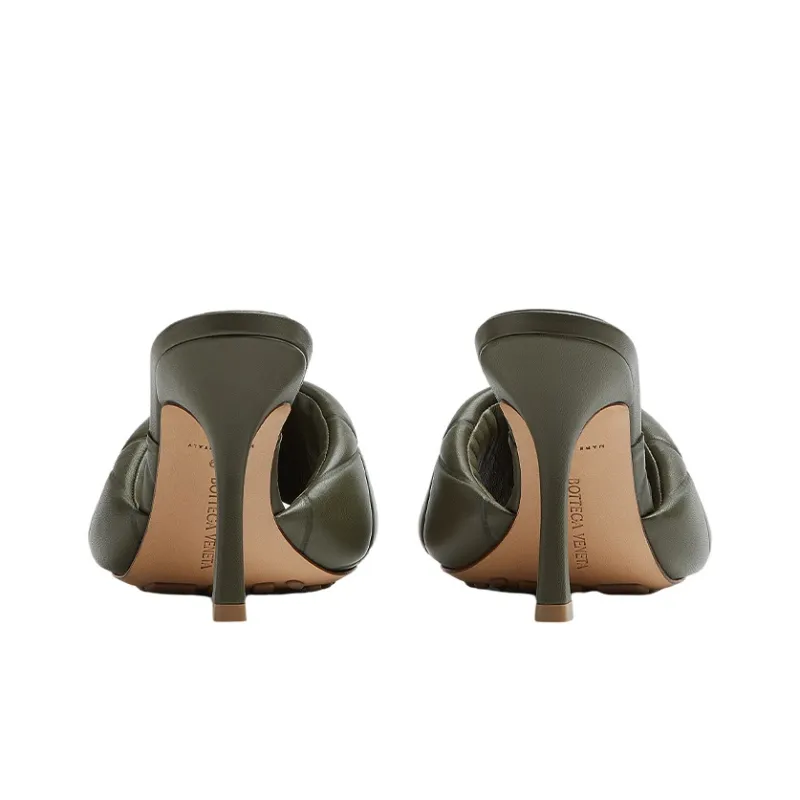 Bottega Veneta Lido Stylish Sandals Women's Khaki-3