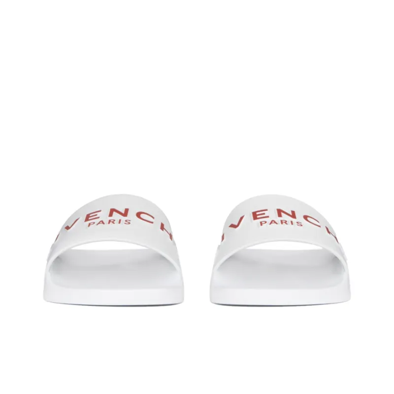 Givenchy Women's Logo Slide 'Transparent White Red'-2