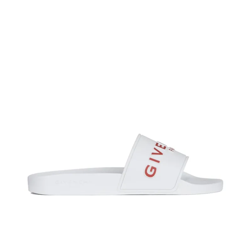 Givenchy Women's Logo Slide 'Transparent White Red'-1