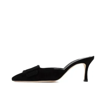 MANOLO BLAHNIK Maysale 80mm Suede Mules